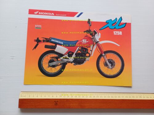 Honda XL 125 R 1988-1989 depliant ITALIANO originale