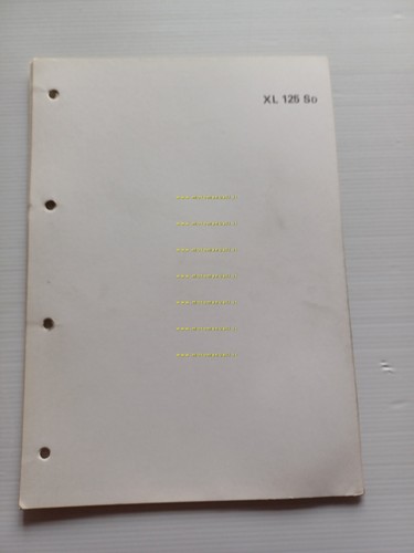 Honda XL 125 scheda informazioni tecniche manuale officina italiano originale