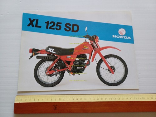 Honda XL 125 SD 6V 1985 depliant ITALIANO originale