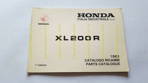 HONDA XL 200 1983 catalogo ricambi ORIGINALE spare parts catalogue