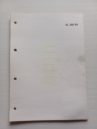 Honda XL 350 R scheda informazioni tecniche manuale officina italiano …