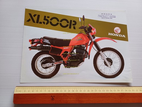 Honda XL 500 R 1982 depliant ITALIANO moto originale brochure