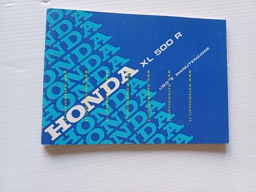 Honda XL 500 R 1984 manuale uso manutenzione originale ITALIANO