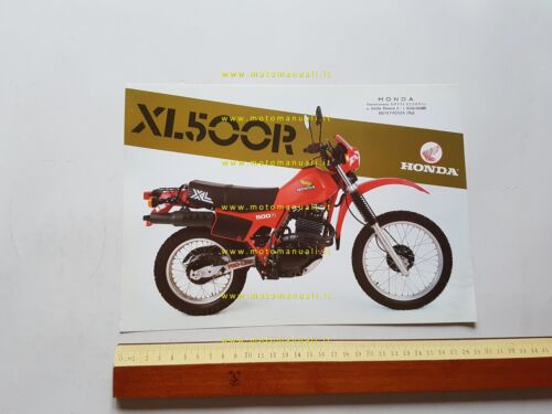 Honda XL 500 R depliant originale ITALIANO