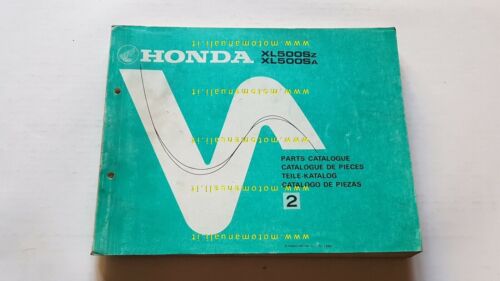 HONDA XL 500 S 1980 catalogo ricambi Enduro ORIGINALE Spare …