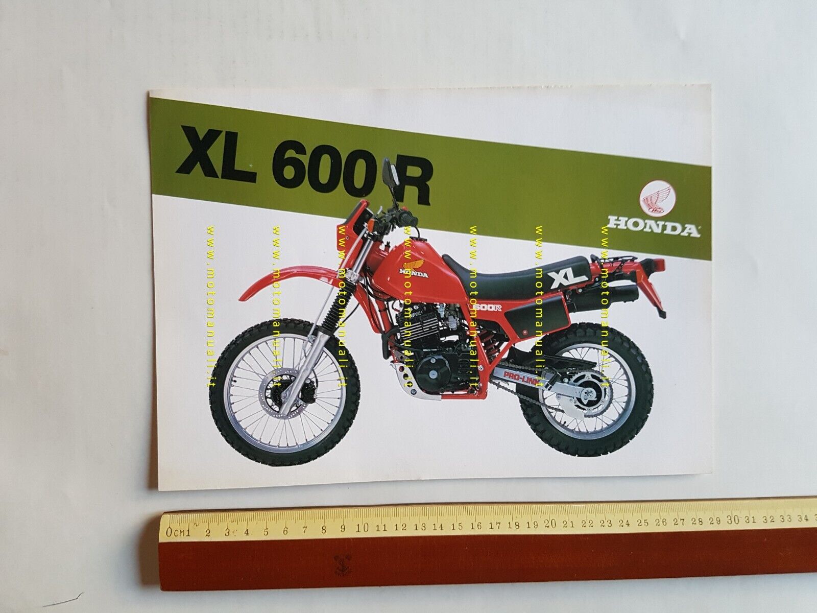 Honda XL 600 R 1984 depliant ITALIANO moto originale brochure