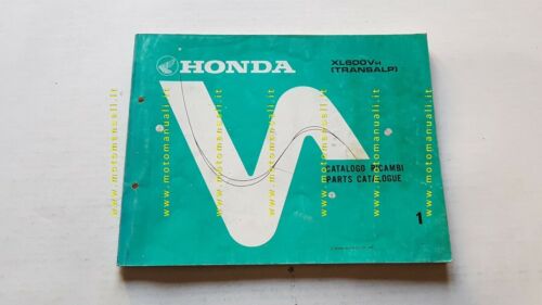 HONDA XL 600 V TRANSALP 1987 catalogo ricambi ORIGINALE Spare …