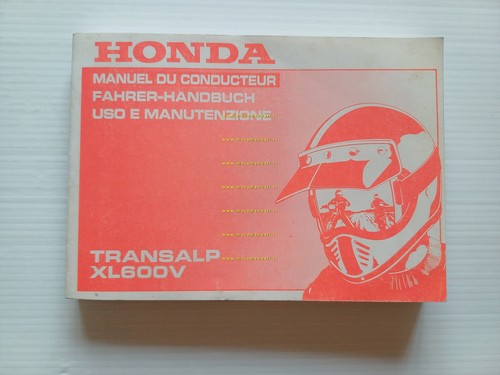 Honda XL 600 V Transalp 1992 manuale uso manutenzione italiano …