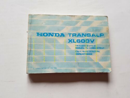 HONDA XLV 600 Transalp 1986 manuale uso manutenzione ITALIANO moto …