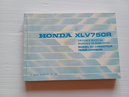 Honda XLV 750 R 1984-85 manuale uso libretto istruzioni ITALIANO …