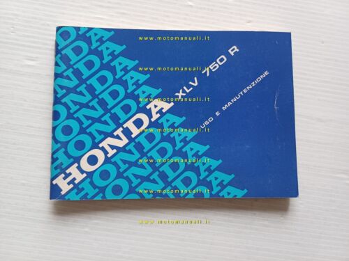 Honda XLV 750 R 1984 manuale uso manutenzione libretto originale …
