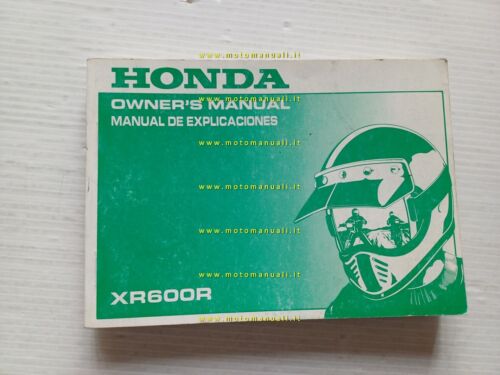 Honda XR 600 R 1989 manuale uso manutenzione libretto istruzioni …