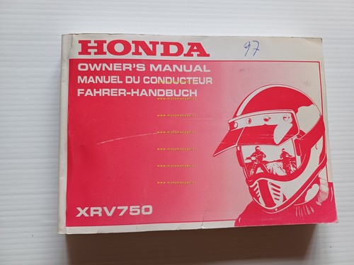 Honda XRV 750 Africa Twin 1996-97 manuale uso manutenzione inglese …