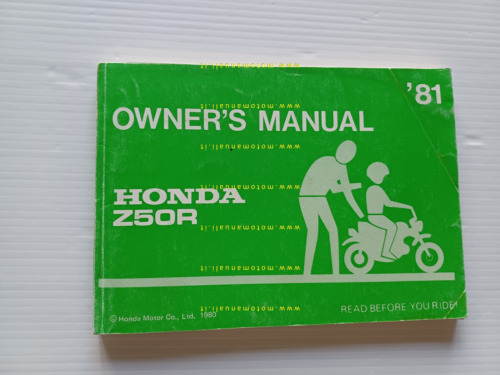 Honda Z 50 R 1981 manuale uso libretto istruzioni originale …