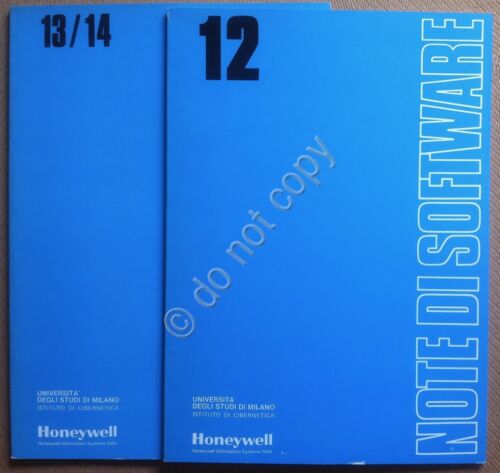 Honeywell - Note di Software - 2 Numeri 1979 / …