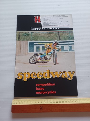 HRD 50 Speedway 1980 depliant minimoto originale brochure