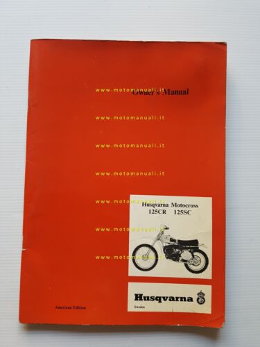 Husqvarna 125 CR - 125 SC 1973 Manuale Officina originale