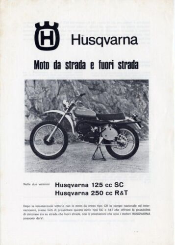 Husqvarna 125 SC - 250 R&T moto depliant originale brochure …