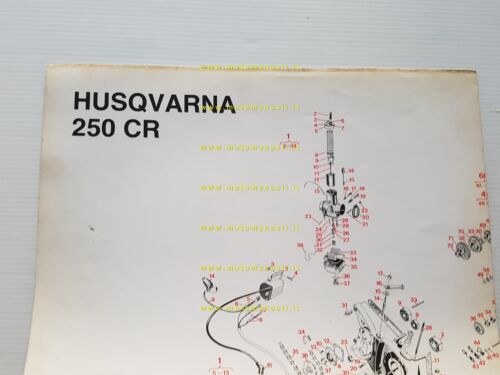 Husqvarna 250 CR 1975 catalogo ricambi originale