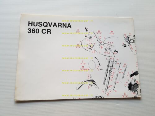 Husqvarna 360 CR 1975 catalogo ricambi originale