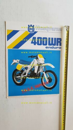 Husqvarna 400 WR ENDURO ISDE REPLICA 1985 depliant originale brochure …