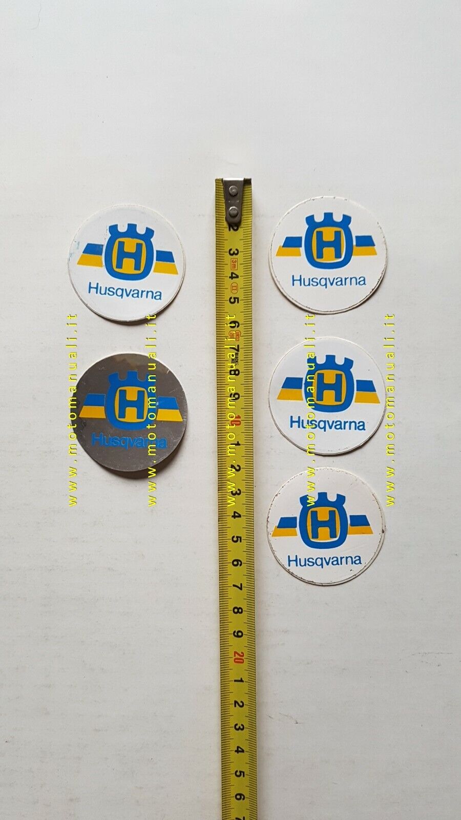 Husqvarna lotto 5 adesivi pubblicitari originali genuine factory stickers