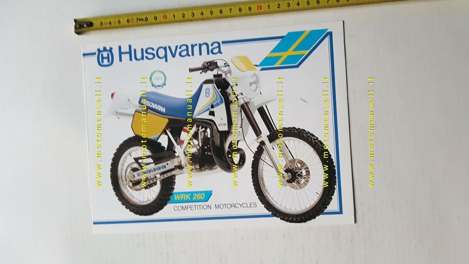 Husqvarna produzione modelli 1988-89 depliant moto originale brochure