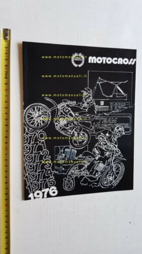 Husqvarna produzione modelli Cross 1976 depliant INGLESE moto originale brochure