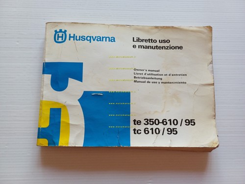 Husqvarna TE 350 610 - TC 610 1995 manuale uso …