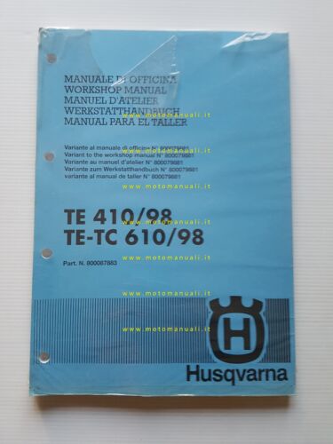 Husqvarna TE 410 1998 - TE-TC 610 1998 AGGIORNAMENTO Manuale …