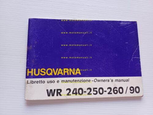 Husqvarna WR 240 - 250 - 260 1990 manuale uso …