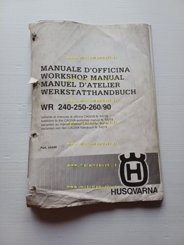 Husqvarna WR 240-250-260 1990 AGGIORNAMENTO Manuale Officina originale