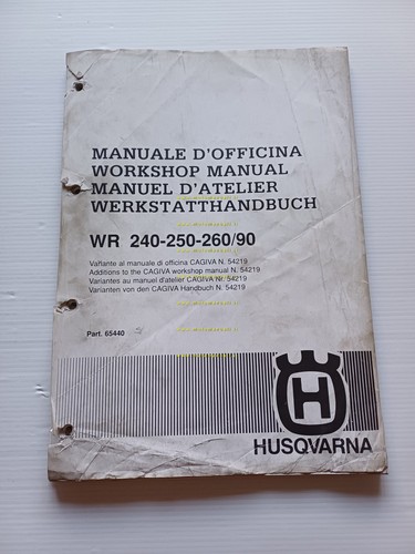 Husqvarna WR 240-250-260 1990 AGGIORNAMENTO Manuale Officina originale