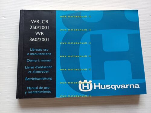 Husqvarna WR-CR 250 - WR 360 2001 manuale uso manutenzione …