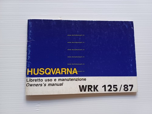 Husqvarna WRK 127 1987 manuale uso manutenzione originale