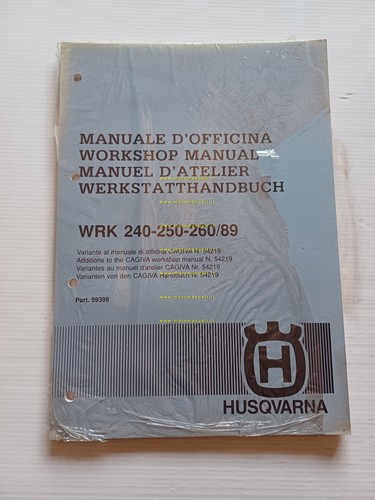 Husqvarna WRK 240-250-260 1989 AGGIORNAMENTO Manuale Officina originale