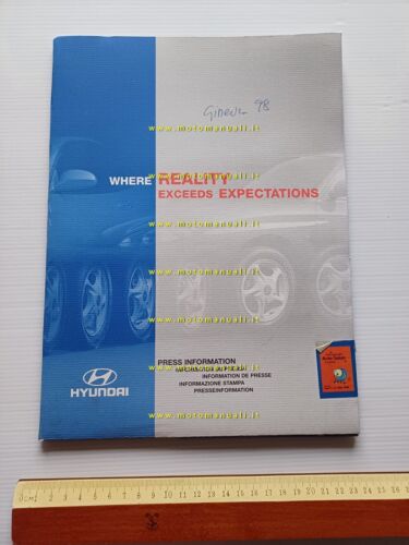 Hyundai salone Ginevra 1998 cartella stampa originale