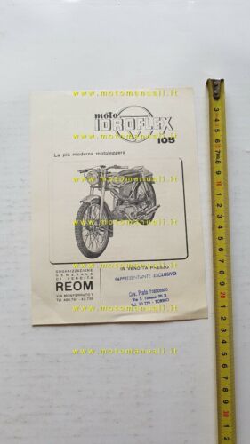 Idroflex 105 (Ducati) depliant originale moto italiano brochure