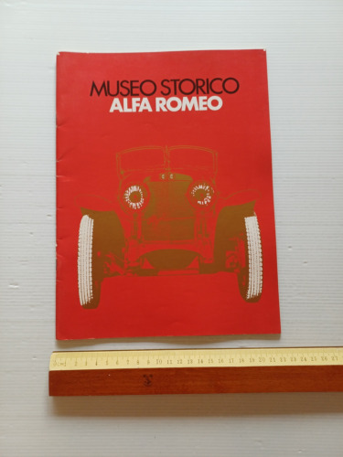 IL MUSEO ALFA ROMEO -estratto da enciclopedia Milleruote 1971-depliant originale