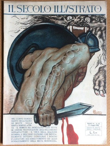 Il Secolo Illustrato - Anno V N.10 1918 - WWI …