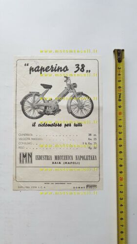 IMN Paperino 38 1955 depliant originale italiano brochure