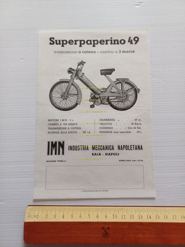 IMN SuperPaperino 49 depliant italiano anni 50 originale