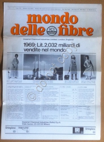 Imperial Chemical Industries Italia - 1970 - Rivista Mondo delle …