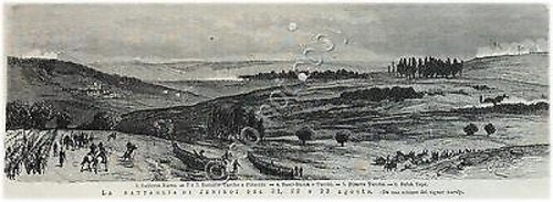 Incisione - Engraving - Campo di Battaglia di Kara-Hassan-Koi - …