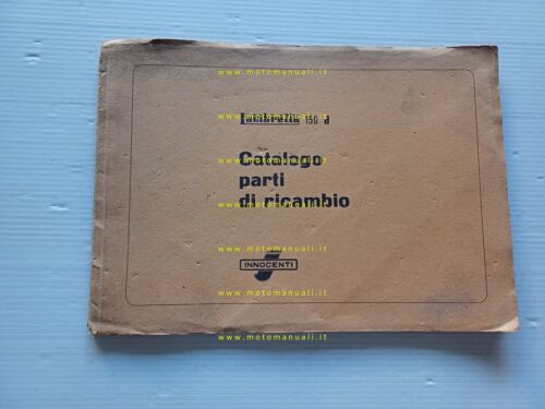 Innnocenti Lambretta 150 D catalogo ricambi originale parts catalogue