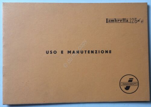 Innocenti - Lambretta 125 m - uso e manutenzione - …