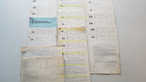 INNOCENTI Auto lotto 20 circolari tecniche Mini 1966-1969 originali