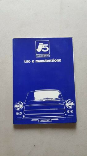 Innocenti J5 1970 manuale uso manutenzione libretto originale owner's manual
