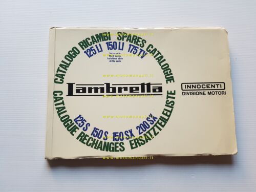 Innocenti Lambretta 125-150-175-200 LI-S-SX 1967 catalogo ricambi parts list