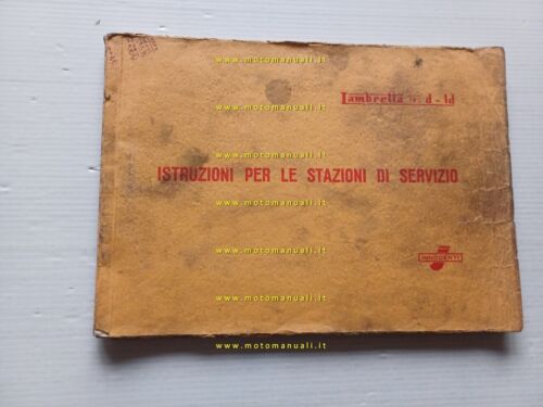 Innocenti Lambretta 125 d - ld 1952 manuale officina italiano …